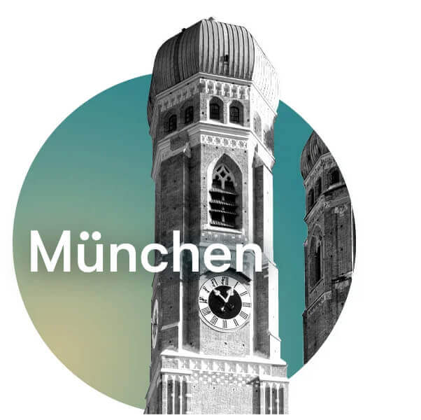 Picture of the Cathedral Church of Our Lady in Munich; picture represents the capital of Bavaria, Germany, to introduce readers to the QMware office in Munich and open positions at the QMware office in Munich, Germany